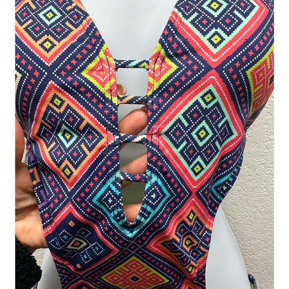 EUC! SLICK By BARI Women’s Sz L (US) Sz G (Mexico) One Piece SEXY Swimsuit, K576 - Picture 6 of 16